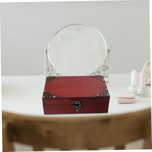 VALICLUD Vintage Keepsake Box with Lock Elegant Jewelry Storage Chest for Personal Treasures Decorative Organizer for Nightstands and Dressers and Timeless Design in Saudi Arabia
