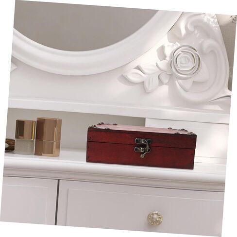 VALICLUD Vintage Keepsake Box with Lock Elegant Jewelry Storage Chest for Personal Treasures Decorative Organizer for Nightstands and Dressers and Timeless Design in Saudi Arabia