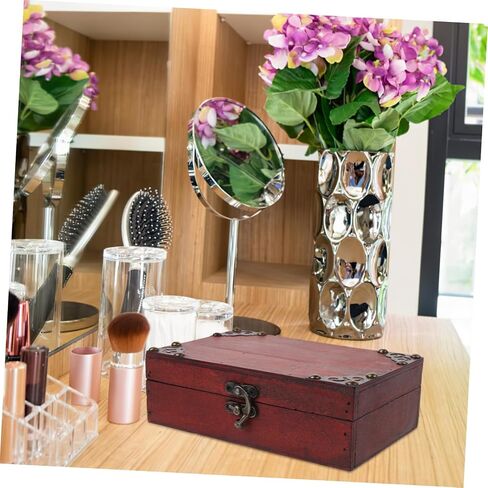 VALICLUD Vintage Keepsake Box with Lock Elegant Jewelry Storage Chest for Personal Treasures Decorative Organizer for Nightstands and Dressers and Timeless Design in Saudi Arabia