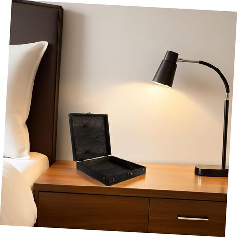 Ciieeo Retro Treasure Chest Vintage Jewelry Organizer Box for Women Decorative Storage Case for Home Decor Film Props and Packaging Sturdy Design for Clutter in Kuwait