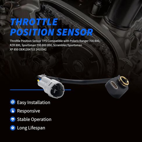 HiSport 1204715 Throttle Position Sensor Compatible with Polaris Ranger 700 800, RZR 800, Sportsman 700 800 850, Scrambler/Sportsman XP 850 Replacement for 2410342 in Saudi Arabia