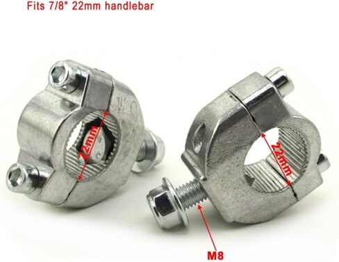 TC-Motor 7/8 "22mm المقود Risers Mount Bracket Clamp Taper Bar Riser لـ 47cc 49cc Mini Moto Dirt Bike Minimoto in Saudi Arabia