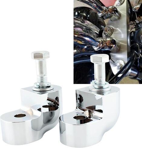 Motorcycle Handlebar Risers Clamps 597273 For Honda VTX1300C 2004-2009 Silver in Saudi Arabia