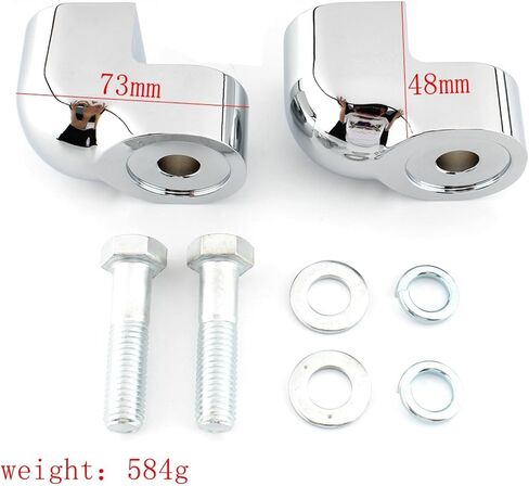 Motorcycle Handlebar Risers Clamps 597273 For Honda VTX1300C 2004-2009 Silver in Saudi Arabia