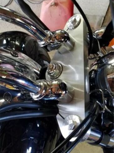 Motorcycle Handlebar Risers Clamps 597273 For Honda VTX1300C 2004-2009 Silver in Saudi Arabia