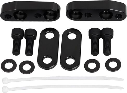 Aluminum Black Handlebar Clamps Risers Adapter For H-onda Goldwing GL1800 2001-2017 in Kuwait