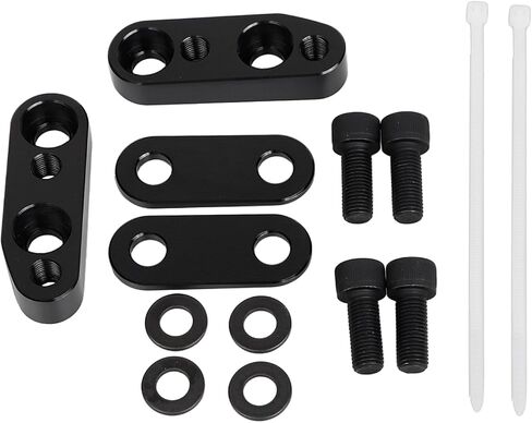 Aluminum Black Handlebar Clamps Risers Adapter For H-onda Goldwing GL1800 2001-2017 in Kuwait