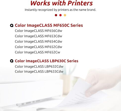 INK E-SALE 067 استبدال خرطوشة الحبر المتوافقة لـ Canon 067 CRG-067 مع شريحة لـ Canon ImageClass LBP630C MF653Cdw MF656Cdw 4 عبوات دعم الفاكس ضبط وظيفة جودة الصورة إظهار مستوى الحبر in Kuwait