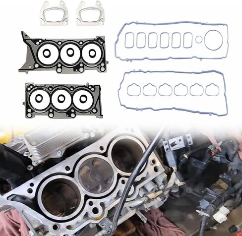 GXARTS HGS1184 محرك مجموعة أسطوانة رأس الأسطوانة مجموعة متوافقة مع Jeep Chrysler Grand Cherokee Dodge Ram Durango 3.6L 2017 2018 2018 2020 2021 2022 68297850AC in Saudi Arabia