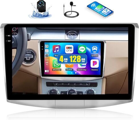 [2+64G] Android 13 Car Stereo for VW Passat B6 B7 CC 2010-2015 with Carplay&Android Auto,10.1 Inch Touch Screen Car Radio with Mirror Link GPS WiFi Bluetooth FM/RDS HiFi+AHD Backup Camera in Kuwait