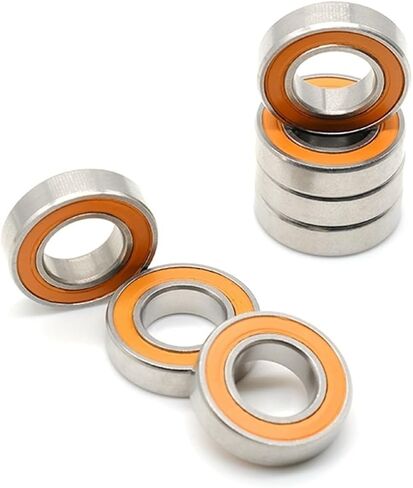 10PCS S6800RSCB 10x19x5 mm ABEC-7 Stainless Steel Hybrid Si3n4 Ceramic Bearing 6800RS 6800 2RS Without Grease Fast Turning in Saudi Arabia