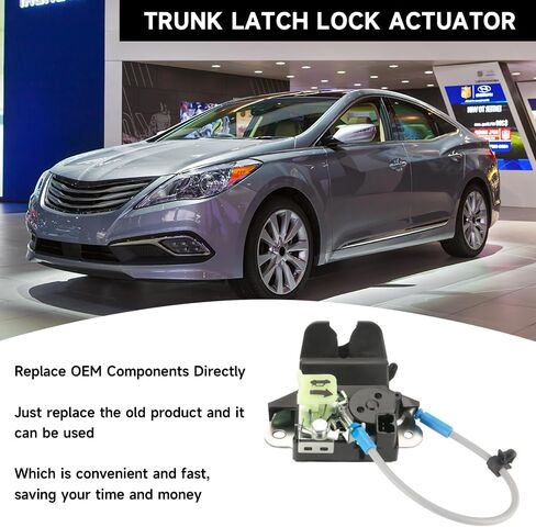مشغل قفل القفل الجذع مشغل قفل الباب الباب الخلفي - متوافق مع Hyundai Sonata 2015-2017 - استبدال الجزء 81230 -C1010 ، 81230C1010 in Kuwait