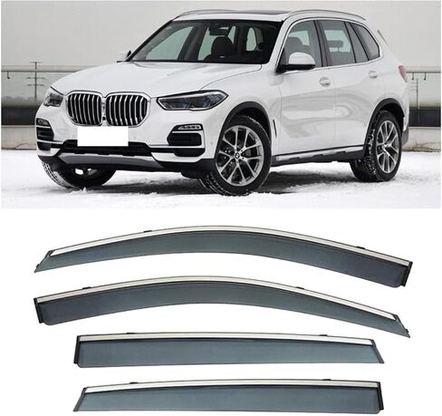 Car Wind deflectors Car Wind Deflectors for X5 2017-2022, Deflector Shield Side Window Sun Rain Guards Visor Stick-on Fitment in Saudi Arabia