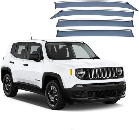 Car Wind deflectors Car Wind Deflectors for Renegade 2015-2021, Deflector Shield Side Window Sun Rain Guards Visor Stick-on Fitment in Saudi Arabia