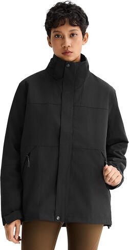Orolay Women's Hooded Winter Ski Jacket 3 in 1 Waterproof Warm Coat Fleece Mountain Hiking Windbreaker in Saudi Arabia