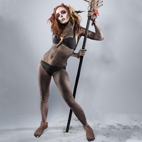 Happyyami Halloween Wolf Foot Cover Wolf Gloves Werewolf Shoe Covers Halloween Costume Accessory 1 Pair in Saudi Arabia