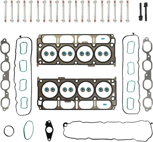 حشية رأس الأسطوانة الكاملة مجموعة مع براغي الرأس تناسب GMC Sierra 1500/1500 Limited Yukon/Yukon XL CHEVROLET SILVERADAD SUBSURDAD TAHOE 5.3L 2014-2021 HS26744PT HS54996 12657968 in Kuwait