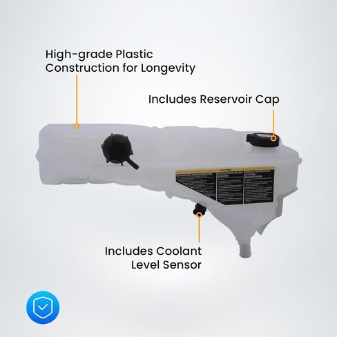 TORQUE Coolant Tank Reservoir w/Cap & Sensor Compatible with 2008-2017 Kenworth and Peterbilt Trucks T660 T800 W900 T880 335 337 365 386 389 Replaces 603-5403, 6035403, N5346001 (TR599-KCT) in Saudi Arabia