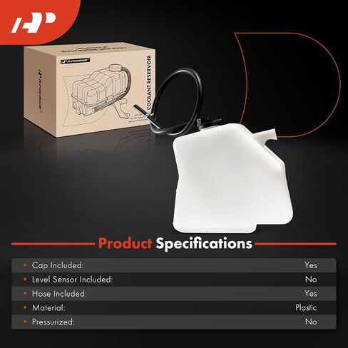 A-Premium Engine Coolant Overflow Recovery Reservoir Tank [with Cap & Hose] Compatible with Lexus LX450 1996 1997, 4.5L in Saudi Arabia