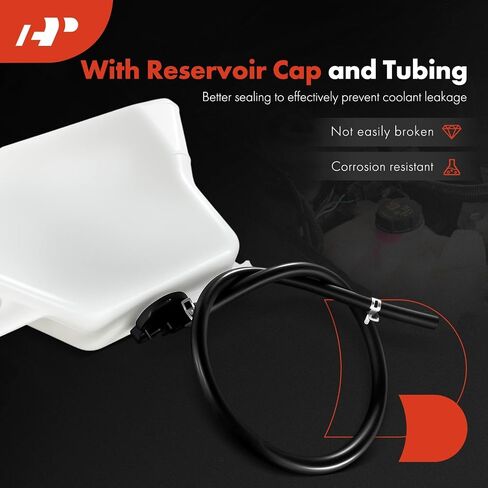 A-Premium Engine Coolant Overflow Recovery Reservoir Tank [with Cap & Hose] Compatible with Lexus LX450 1996 1997, 4.5L in Saudi Arabia