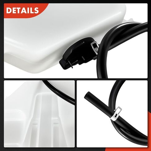 A-Premium Engine Coolant Overflow Recovery Reservoir Tank [with Cap & Hose] Compatible with Lexus LX450 1996 1997, 4.5L in Saudi Arabia