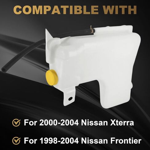 PartsFlow Coolant Reservoir Tank W/Cap&Pipe Compatible With 1998-2015 Nissan Frontier 2000-2005 Nissan Xterra 3.3L 2.4L 21710-VN20A 603-615 in Saudi Arabia