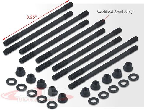 AJP Distributors jdm Steel Cylinder head stud bort brots kit kit abmentible/presentive for prelude bb 2.2l h22a1 h22a4 vtec dohc engine 1993 1994 1995 1997 1997 1998 2000 2000 2001 in Saudi Arabia
