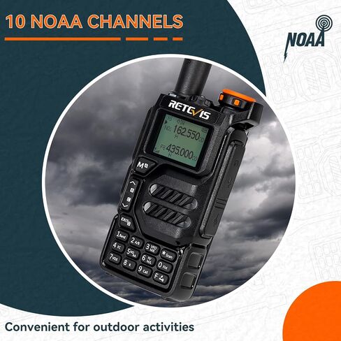 Retevis RA89 Ham Radio Handheld, 10W Dual Band Two Way Radio, Support Chirp, 2500mAh USB-C Charging, IP68 Waterproof, Portable Dual Band Radio with One Key Frequency Match(2 Pack) in Saudi Arabia
