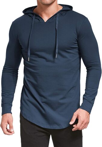 Aiyino Men's S-5X Long Sleeve Fashion Athletic Hoodies Sport Sweatshirt Hip Hop Pullover in Saudi Arabia