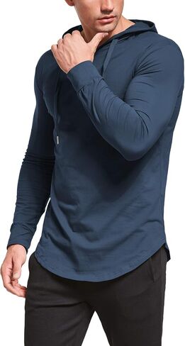 Aiyino Men's S-5X Long Sleeve Fashion Athletic Hoodies Sport Sweatshirt Hip Hop Pullover in Saudi Arabia