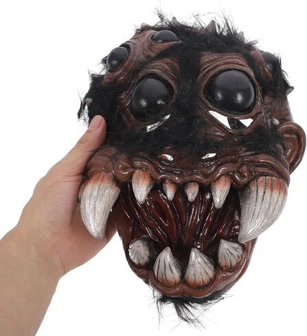 Realistic Scary Spider Mask for Halloween - 3D Latex Cosplay Costume Accessory for Adults, Halloween Party, Haunted House, Horror Theme Events in Saudi Arabia