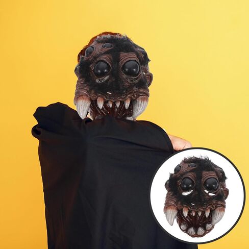 Realistic Scary Spider Mask for Halloween - 3D Latex Cosplay Costume Accessory for Adults, Halloween Party, Haunted House, Horror Theme Events in Saudi Arabia