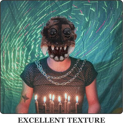 Realistic Scary Spider Mask for Halloween - 3D Latex Cosplay Costume Accessory for Adults, Halloween Party, Haunted House, Horror Theme Events in Saudi Arabia