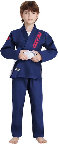 Kids BJJ GI | برازيلي jiu jitsu موحد للأطفال بانت دائمة وسترة مع حزام مجاني in Kuwait