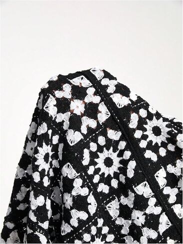Men's Crochet Sweaters Hollow Out Button Down Collared Short Sleeve Sweater in Saudi Arabia