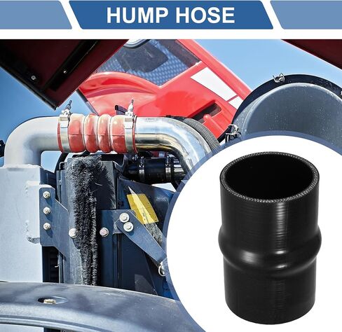 X AUTOHAUX 1 Pcs 80mm/3.15" 127mm/5.00" Length Black Car Silicone Hose Hump Hose Coolant Hose Universal in Saudi Arabia