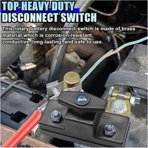 Car Battery Disconnect Isolator Switch, 12V/24V Heavy-Duty Power Cut Off Switch Auto Battery Terminal Anti-Leakage Switches, Universal Battery Kill Switch for Car, RV, Boat, ATV, Marine (1PC) in Saudi Arabia