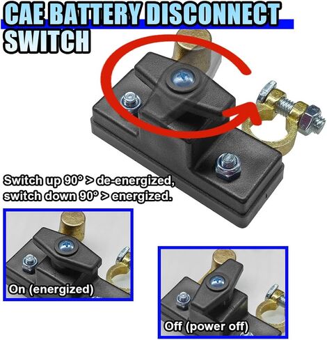 Car Battery Disconnect Isolator Switch, 12V/24V Heavy-Duty Power Cut Off Switch Auto Battery Terminal Anti-Leakage Switches, Universal Battery Kill Switch for Car, RV, Boat, ATV, Marine (1PC) in Saudi Arabia