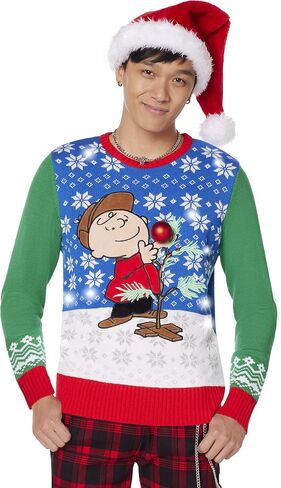 Spencer’s Peanuts Light-Up Charlie Brown Tree Ugly Christmas Sweater | Light-Up Christmas Sweater in Saudi Arabia