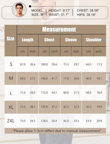 Cotrasen Men Crewneck Sweater Cable متماسكة سترة سحب سترة غير رسمية طويلة الأكمام سترات محكم in Kuwait