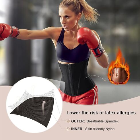 مدرب الخصر Shaperx للنساء السيطرة على التمرين الخصر Cincher Corset Hourglass Body Shaper Shipper and Hooks in Kuwait