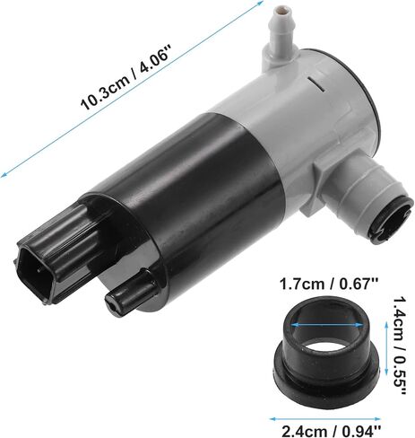 ACROPIX Windshield Washer Motor Pump with Grommet for Chrysler 300 - Pack of 1 Black in Saudi Arabia