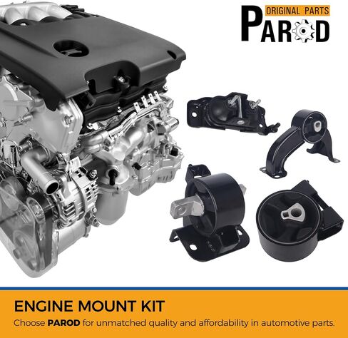 PAROD 4PCS Engine Motor Mount Fit for 2008-2010 Chrysler Town & Country, 2008-2010 Dodge Grand Caravan, 2009-2010 VW Routan 4.0L V6 Replace# A5654 A5525 A5480 A5493 in Saudi Arabia