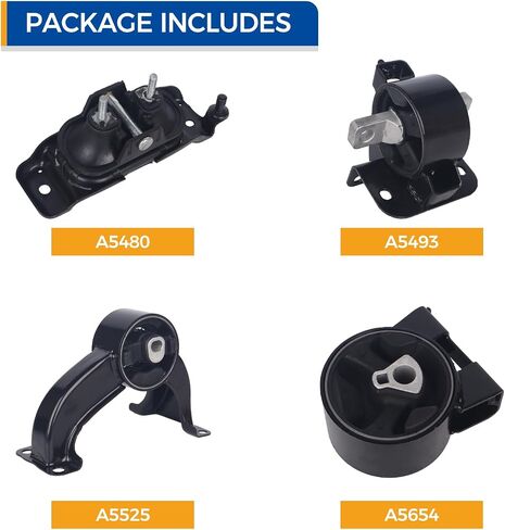 PAROD 4PCS Engine Motor Mount Fit for 2008-2010 Chrysler Town & Country, 2008-2010 Dodge Grand Caravan, 2009-2010 VW Routan 4.0L V6 Replace# A5654 A5525 A5480 A5493 in Saudi Arabia