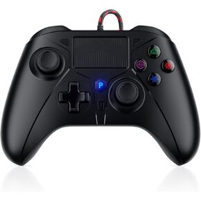 وحدة تحكم لاسلكية LED لجهاز PS4، لوحة ألعاب بإضاءة RGB لجهاز Playstation 4/PS4 Slim/PS4 Pro مع مستشعر حركة توربو/6 محاور/بطارية 1200 مللي أمبير في الساعة/مقبس صوت 3.5 مم/ماركو in Saudi Arabia