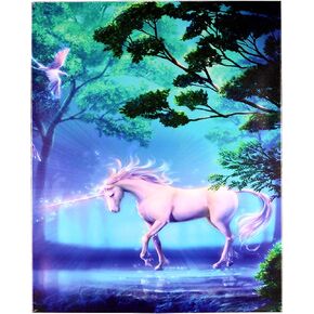 Canvas Art Home Decor Painting Wood Frame Unicorn Horse Girl Gift Room Decor Painting Wall Art Decor Printing Poster 30x40cm (1) in Saudi Arabia