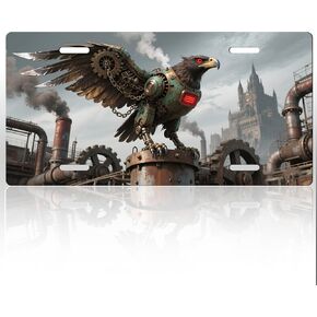 لوحات ترخيص Punk Animal Style Premium - 0.4 "سميكة من الألومنيوم متين ، تصاميم لوحة ترخيص أمامية مخصصة للسيارات (الأسماك) in Kuwait