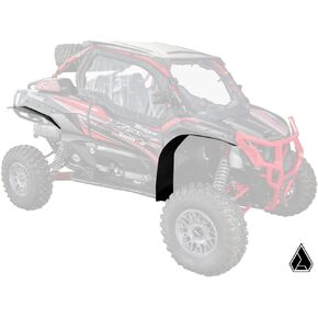 SuperATV Assault Industries Fender Flares/Mud Guards/Mud Flares for 2020+ Kawasaki Teryx KRX 1000 | Extreme Durability | Protect Against Rocks, Dirt, Sand, & Mud | USA Made in Kuwait