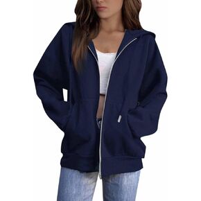 Zip Up Hoodie Women 2025 Fashion Oversized Womens Sweatshirt Casual Fall Jackets With Pockets Winter Clothes in Saudi Arabia