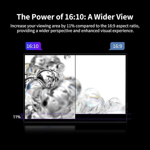 شاشة محمولة 17.3 بوصة 4K، 500 شمعة في المتر المربع 3840 * 2160p 100% Adobe RGB شاشة السفر مع مسند مدمج ومكبرات صوت، شاشة كمبيوتر محمولة، شاشة خارجية للكمبيوتر المحمول Xbox Switch PS4/5 in Kuwait